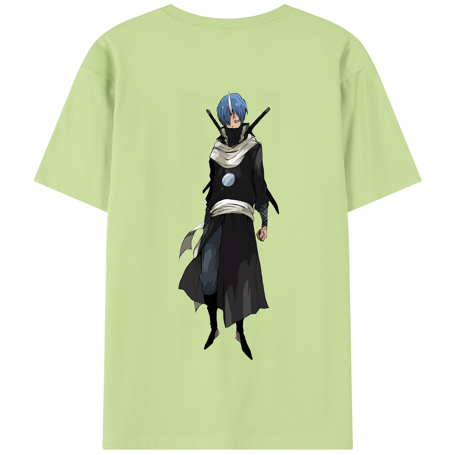 （画像用） 転スラ Regarding Reincarnated to Slime 綿100％半袖Tシャツ（背面プリント）